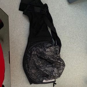 black laced bra